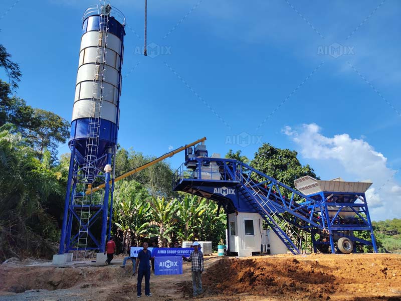 35 m³ mobile batching plant