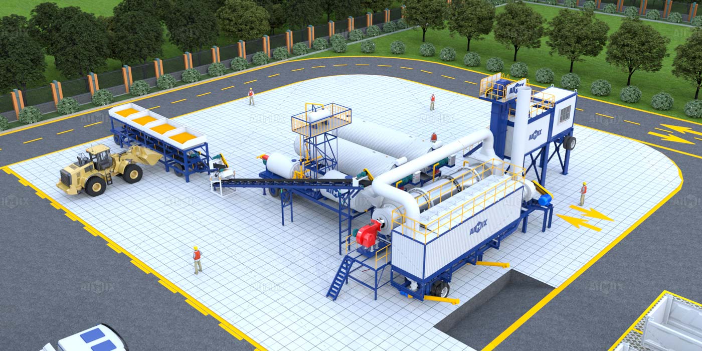 AYLT asphalt drum mix plant