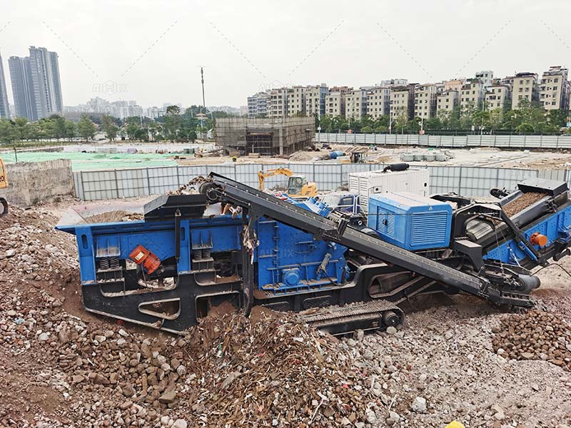 200tph Crawler Crusher impact Plant for Processing construction Waste