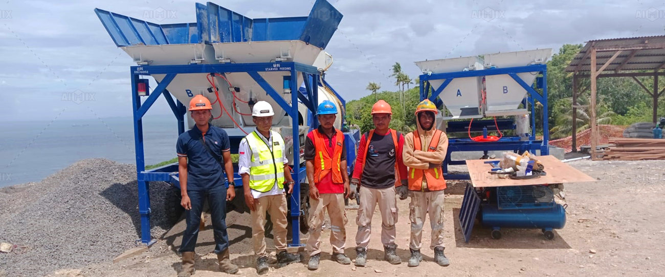 abjz40c Seaside Construction Mixer Concrete Pump Indonesia