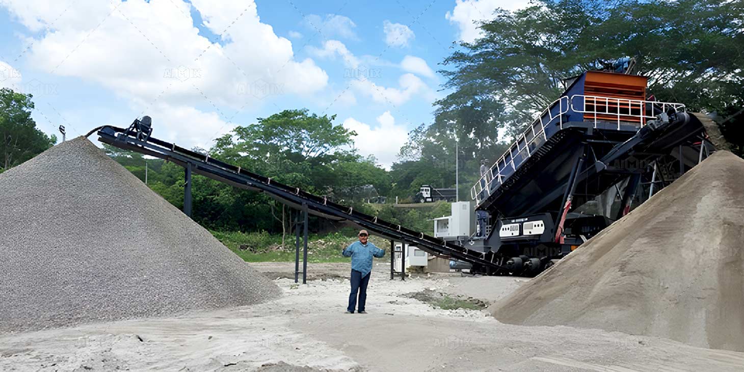 150t APY4 portable crushing plant working honduras
