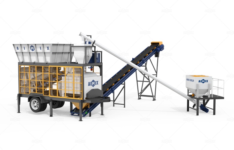 AJSY mobile compact batch plant