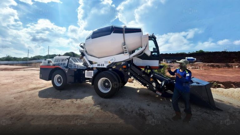 Aimix-AS-3.5 self-loading concrete mixer