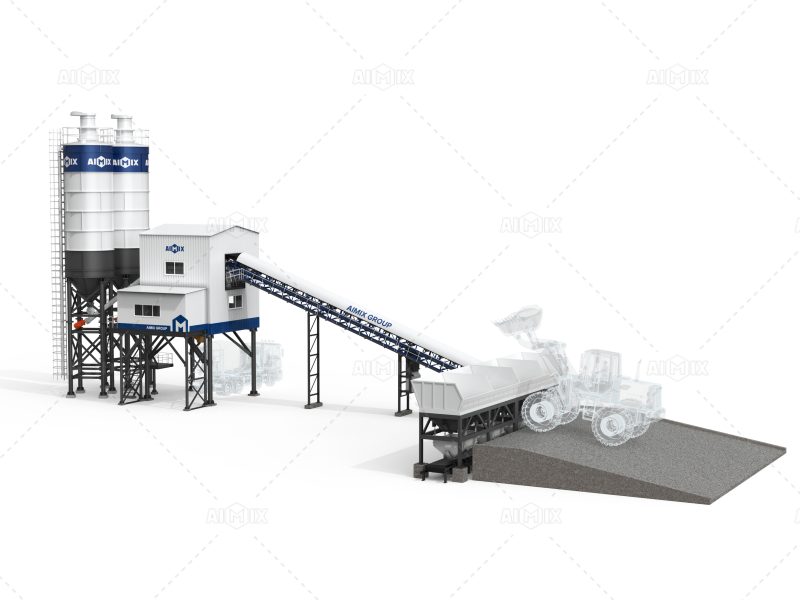 AJ90 belt stationary batch plant