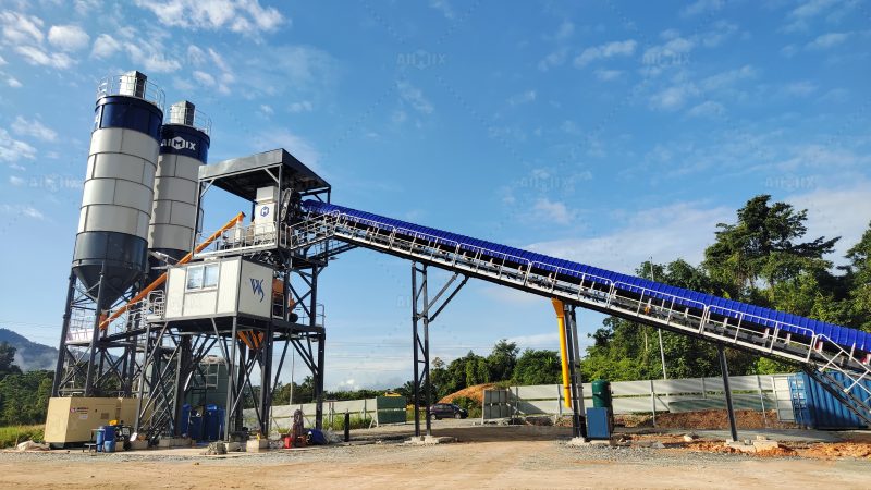 choose belt type batching plant