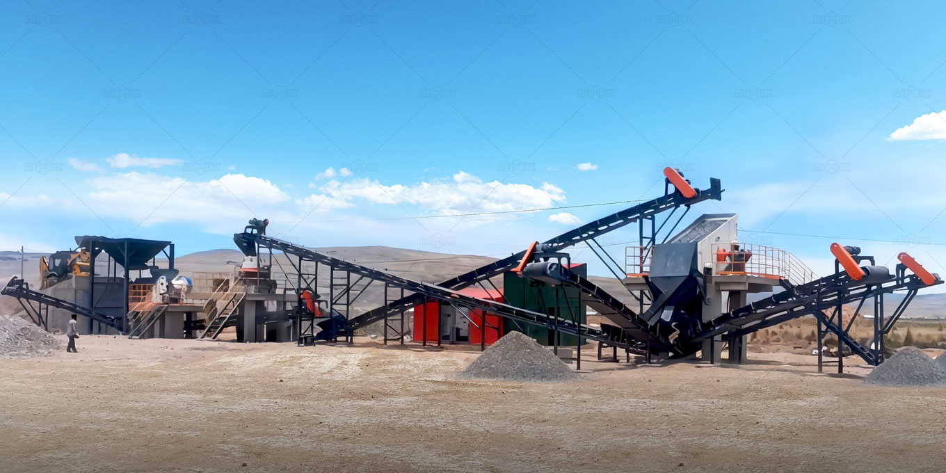 modern stone crusher plants for producing sand and aggregate